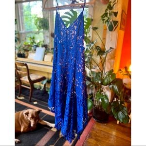 Blue Lulu’s cocktail dress, mid-length, worn once, great condition, size small.